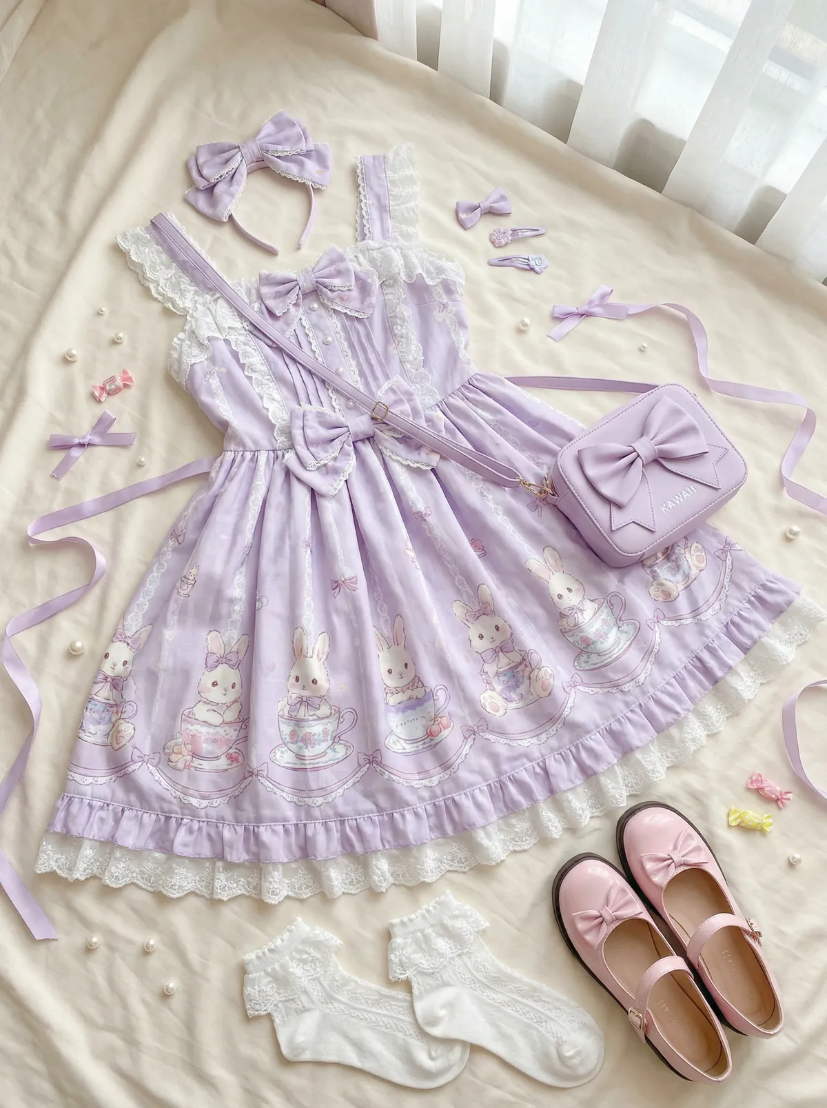 变成黑皮妹子和好朋友做了 Lolita穿搭灵感分享